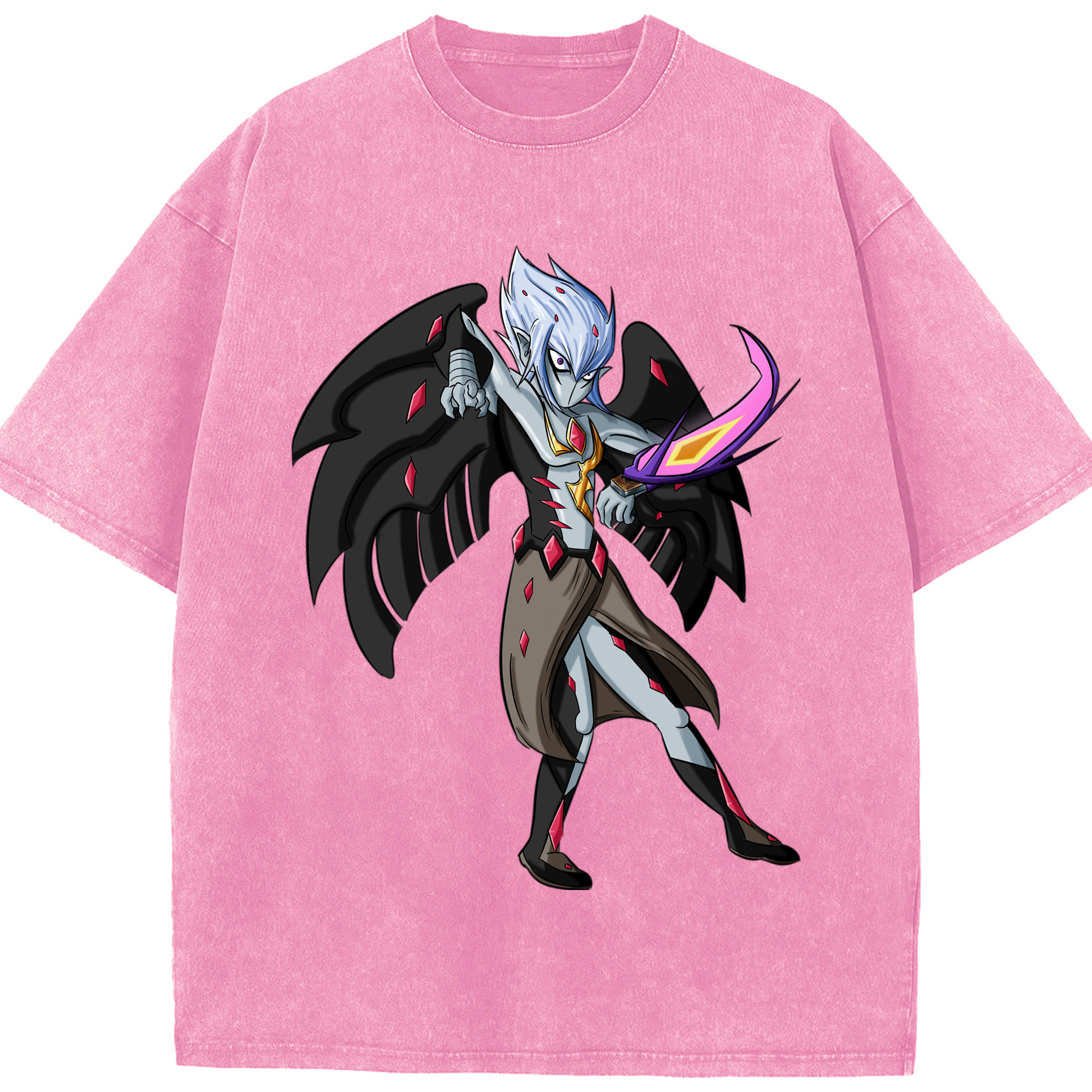 （画像用） 遊☆戯☆王 Yu-Gi-Oh! 綿100% ヴィンテージ風 半袖Tシャツ（フロントプリント）